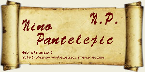 Nino Pantelejić vizit kartica